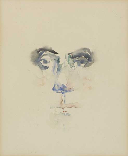 STUDY OF FEDERICO GARCIA LORCA, 1977 by Louis le Brocquy HRHA (1916-2012) at Whyte's Auctions