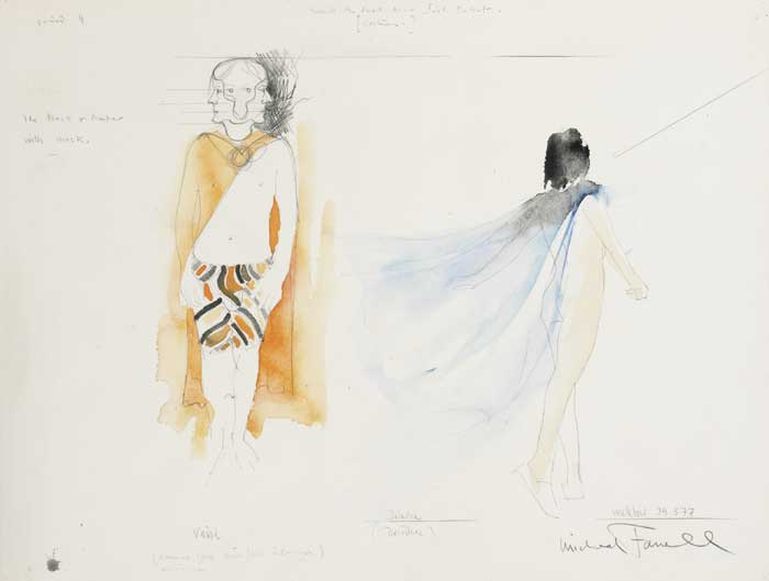 TOWARDS THE FIRST REAL IRISH BALLET [COSTUMES], 1977 by Micheal Farrell (1940-2000) at Whyte's Auctions