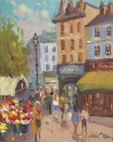 FLOWER SELLERS AND SHOP FRONTS by Liam Treacy (1934-2004) at Whyte's Auctions