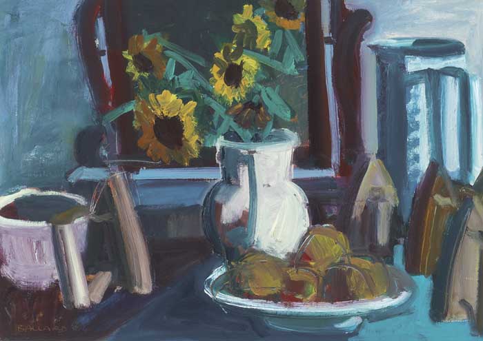 SUNFLOWERS AND IRONS by Brian Ballard RUA (b.1943) at Whyte's Auctions