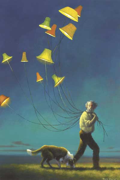 MAN WITH LAMP BALLOONS by Jimmy Lawlor (b.1967) at Whyte's Auctions