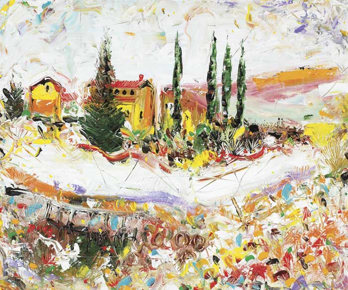 FARMHOUSE PROVENCE, 2008 by Ross Eccles (b.1937) at Whyte's Auctions