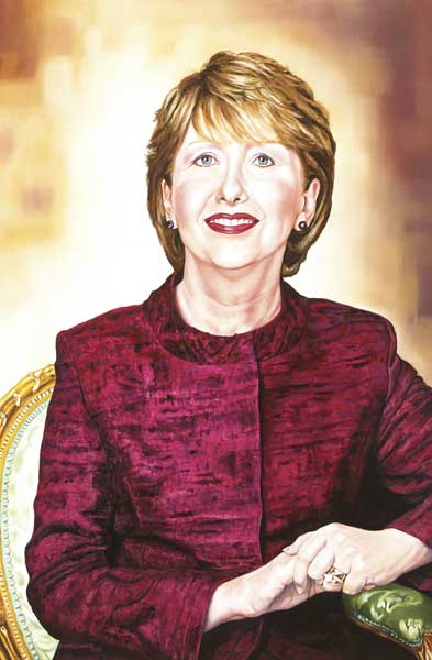 PRESIDENT MARY McALEESE by Anna Kennedy  at Whyte's Auctions