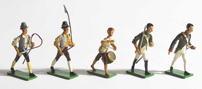 1798 Model Lead soldiers - scarce set of "the rebels" at Whyte's Auctions