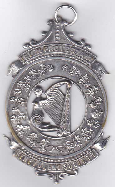 Circa 1870. Irish Protestant Benevolent Society Medal at Whyte's Auctions