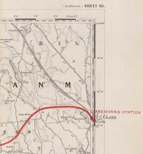 Ordnance Survey of The South Mayo Railway at Whyte's Auctions