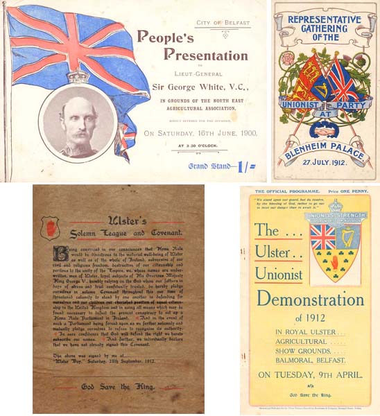 1892-1920 Ulster Unionist Collection of Ephemera at Whyte's Auctions