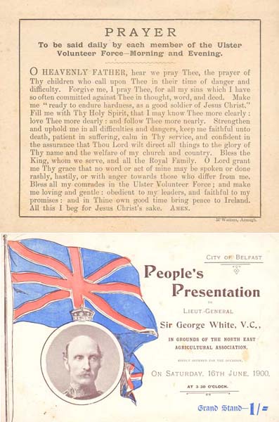 1912-1914. Ulster Volunteer Force - a rare collection of notices, letters and ephemera at Whyte's Auctions