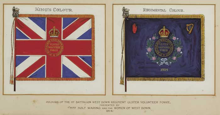 1914. 1st Battalion West Down Regiment, Ulster Volunteer Force - Colours at Whyte's Auctions