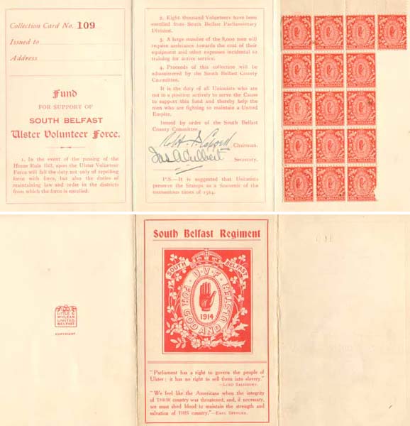 1914. A similar lot, with sixteen stamps at Whyte's Auctions