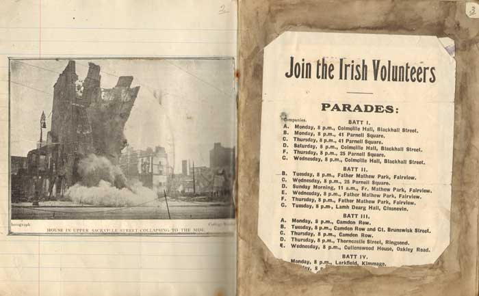 1916 Rising - A Schoolboy's history project with good range of ephemera and letter from Sheila MacDonagh at Whyte's Auctions