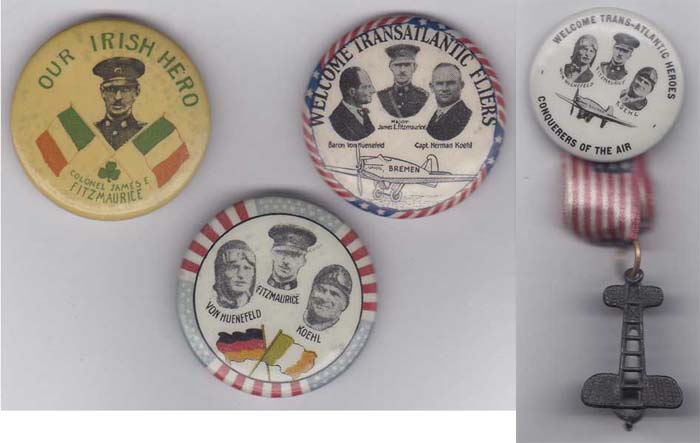 1928 First East West Flight - Commemorative Badge Collection at Whyte's Auctions