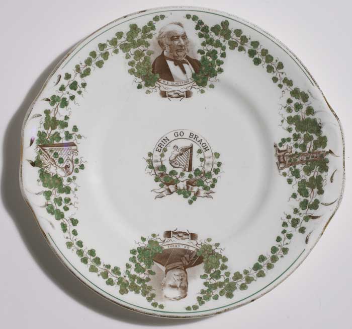GAA: circa 1890 Gladstone and Croke Commemorative plate at Whyte's Auctions