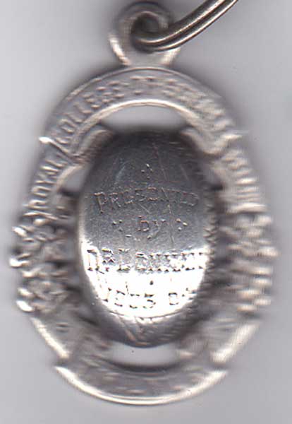 Rugby 1903-04 Royal College of Science Ireland silver medal at Whyte's Auctions