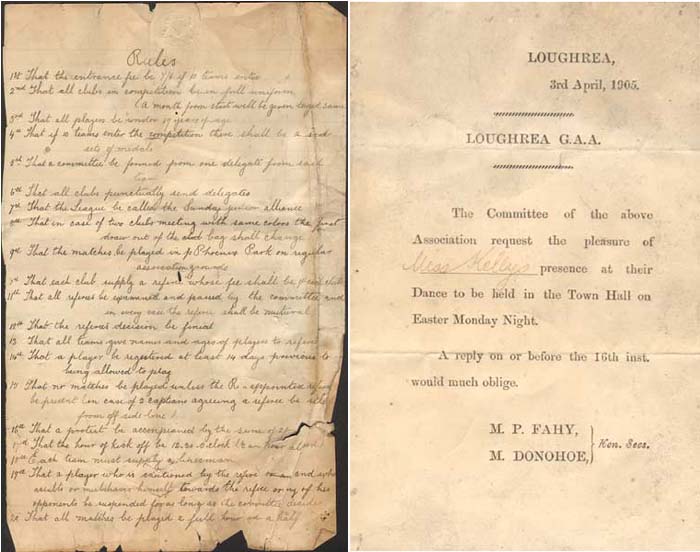 Circa 1900. Rare manuscript rules for Sunday Junior Alliance League, Dublin at Whyte's Auctions