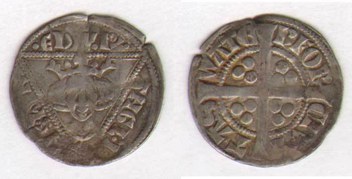 Edward I. Second Coinage Penny, Dublin (2), Waterford, Halfpenny, Dublin.(vg). 1279-1302 at Whyte's Auctions