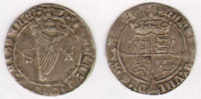 Henry VIII. Harp Coinage, 1st (H-A, Anne Boleyn). Groat. 1534-35 at Whyte's Auctions