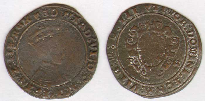 Edward VI. Coinage of 1552. Shilling, contemporary brass imitation.. 1552 at Whyte's Auctions