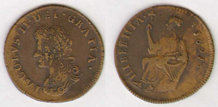 James II. Limerick Halfpenny 1691. at Whyte's Auctions