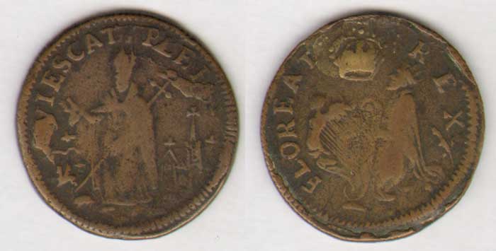Charles II. St. Patricks Farthing. 1670's at Whyte's Auctions
