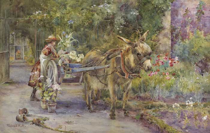 THE GARDEN CART by Mildred Anne Butler sold for �16,000 at Whyte's Auctions