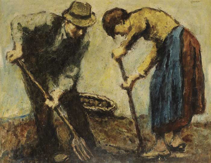 DIGGING POTATOES by William Conor OBE RHA RUA ROI (1881-1968) at Whyte's Auctions