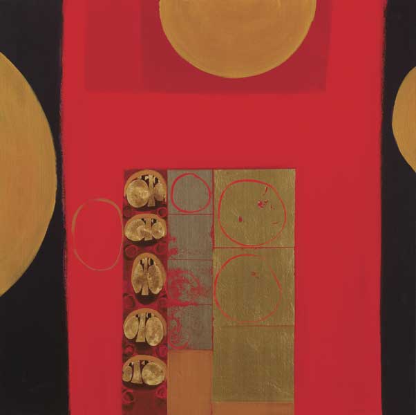 RED FIGURES, 2002 by Brian Ferran HRUA HRHA (b.1940) at Whyte's Auctions