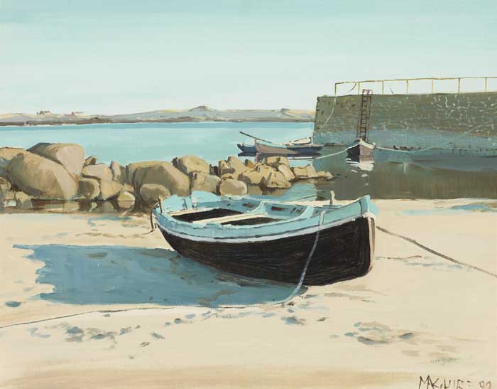 ERVALLAGH, ROUNDSTONE, CONNEMARA, 1999 by Cecil Maguire RHA RUA (1930-2020) at Whyte's Auctions
