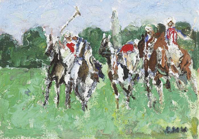 POLO IN PHOENIX PARK, 1958 by Letitia Marion Hamilton RHA (1878-1964) at Whyte's Auctions