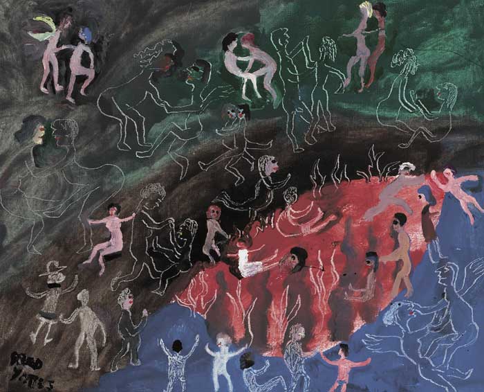 MYTHOLOGICAL FIGURES IN A LANDSCAPE by Fred Yates (British, 1922-2008) at Whyte's Auctions
