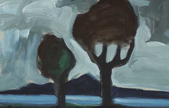 BLUE HILLS, c.1989 by Markey Robinson (1918-1999) at Whyte's Auctions