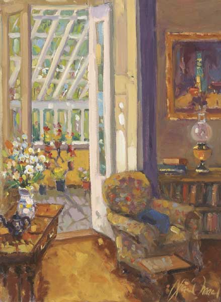 INTERIOR VIEW TO CONSERVATORY, 1998 by Liam Treacy (1934-2004) (1934-2004) at Whyte's Auctions