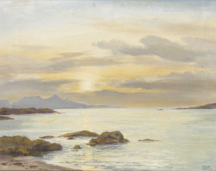 WEST OF IRELAND SEASCAPE by Robert Egginton sold for �350 at Whyte's Auctions