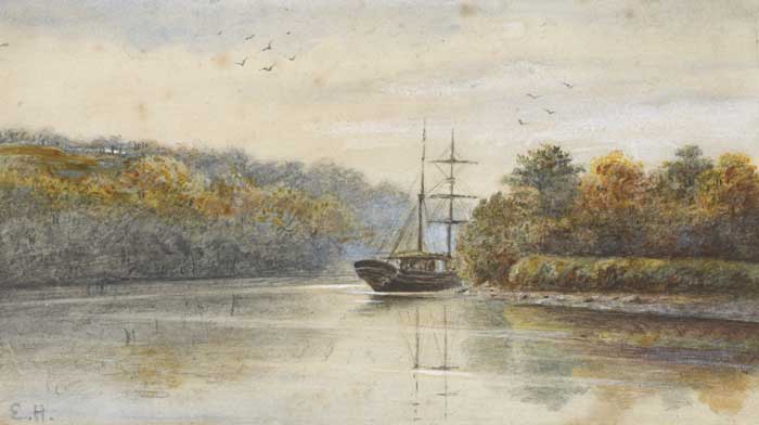 NEAR CROSSHAVEN ROSSCARBERY, COUNTY CORK, c.1876 by Edith Hungerford (nee Graham) (b. c. 1857) at Whyte's Auctions