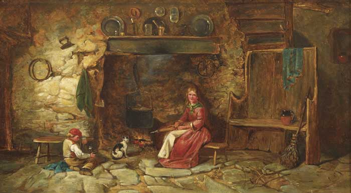COTTAGE INTERIOR, 1861 at Whyte's Auctions