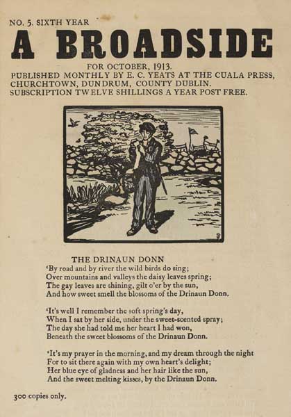 THE DRINAUN DONN [A BROADSIDE, NUMBER 5, SIXTH YEAR FOR OCTOBER, 1913] and THE POST CAR (A PAIR) by Jack Butler Yeats RHA (1871-1957) RHA (1871-1957) at Whyte's Auctions