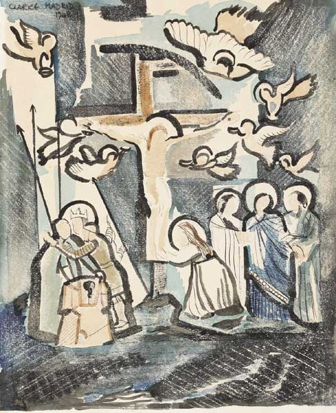 CRUCIFIXION, MADRID, 1948 by David Clarke (1920-2005) (1920-2005) at Whyte's Auctions
