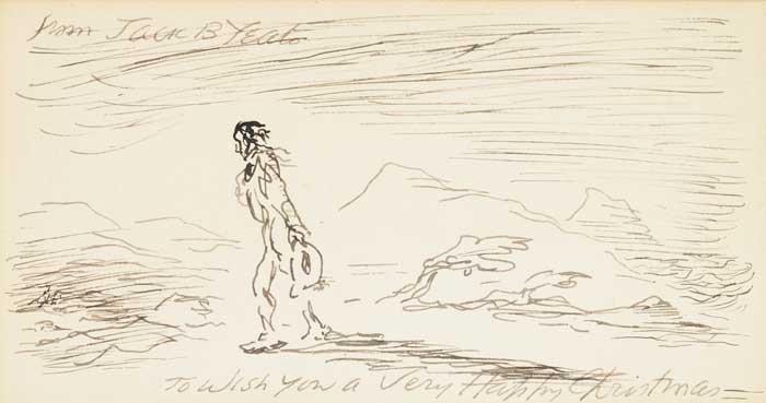 DESIGN FOR A CHRISTMAS CARD, EARLY 1950s by Jack Butler Yeats RHA (1871-1957) at Whyte's Auctions