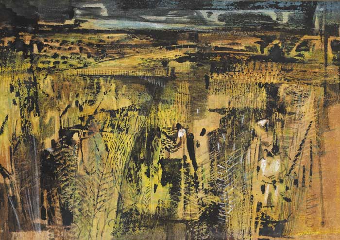 FARMS NEAR MALAGA by George Campbell RHA (1917-1979) at Whyte's Auctions