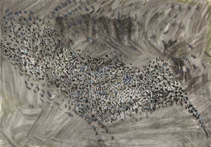 CLOUD OF STARLINGS, ST.MARTINS, 1985 by Tony O'Malley HRHA (1913-2003) at Whyte's Auctions