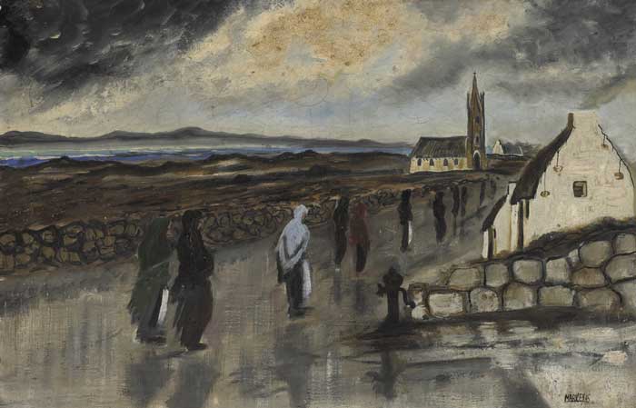 GOING TO MASS, CONNEMARA, 1945 by Markey Robinson (1918-1999) at Whyte's Auctions