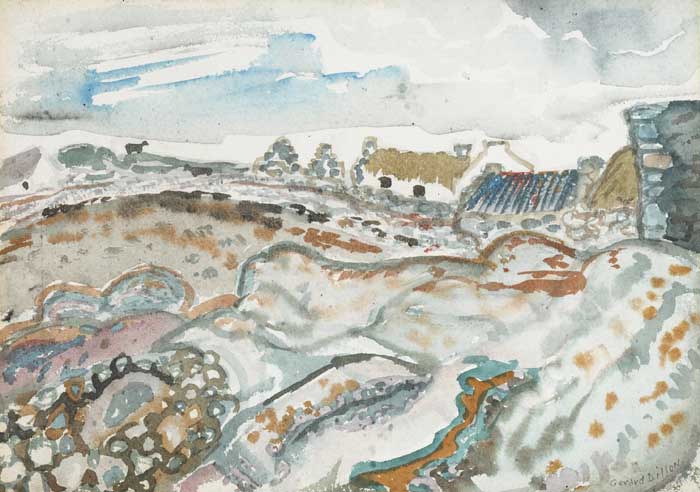 COTTAGE AND COW by Gerard Dillon (1916-1971) at Whyte's Auctions