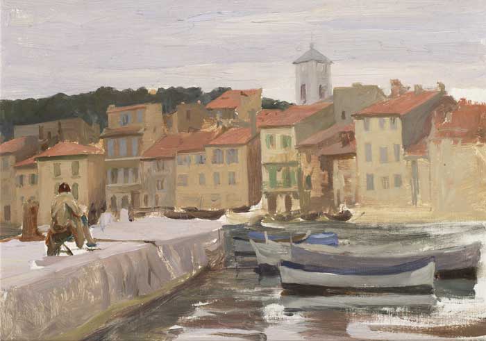 THE PIER, CASSIS by Dermod O'Brien sold for �950 at Whyte's Auctions