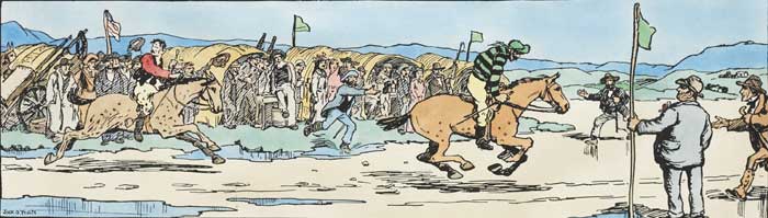 THE STRAND RACES THE FINISH by Jack Butler Yeats RHA (1871-1957) at Whyte's Auctions