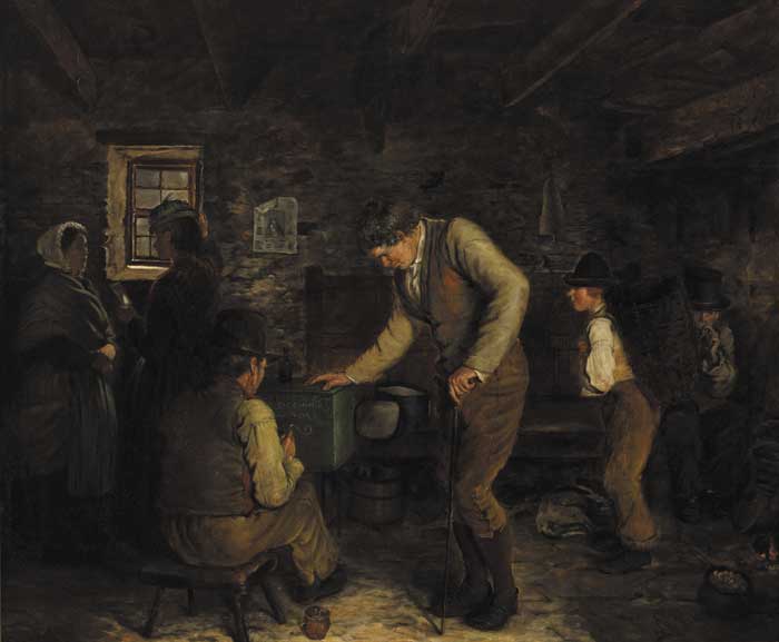 THE FINISHING TOUCH, 1876 by James Brenan sold for �22,000 at Whyte's Auctions