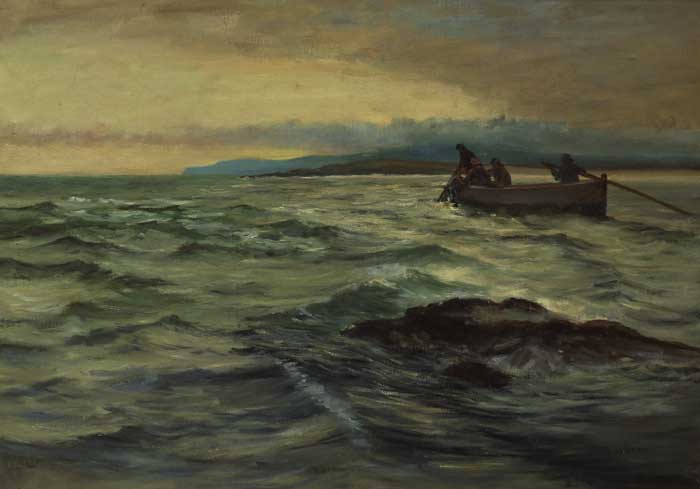 HAULING NETS AT DUSK by William Henry Bartlett sold for �4,000 at Whyte's Auctions