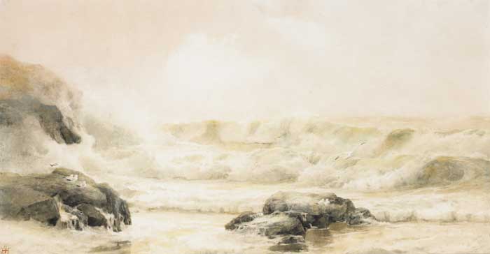 SEAGULLS ON ROCKS, PORTRUSH by Helen O'Hara (1846-1920) (1846-1920) at Whyte's Auctions