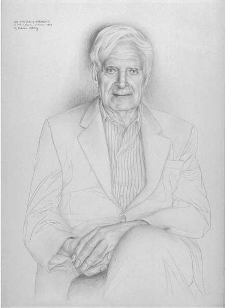 PORTRAIT OF SIR STEPHEN SPENDER, NEW YORK, OCTOBER, 1994 by Kevin Geary (b.1952) at Whyte's Auctions