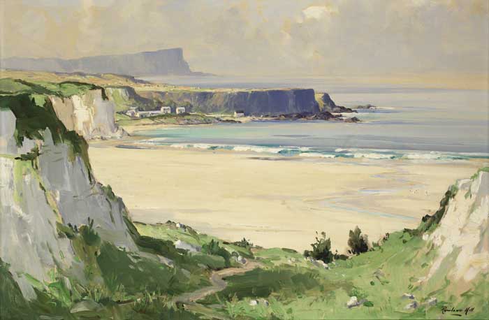 PORTBRADDEN, BALLINTOY, COUNTY ANTRIM by Rowland Hill ARUA (1915-1979) ARUA (1915-1979) at Whyte's Auctions