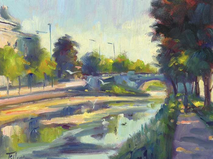 GRAND CANAL, RATHMINES BRIDGE by Norman Teeling (b.1944) at Whyte's Auctions
